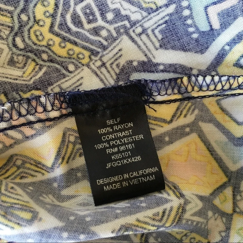 BeBop Abstract Geometric Print Tunic Dress Medium